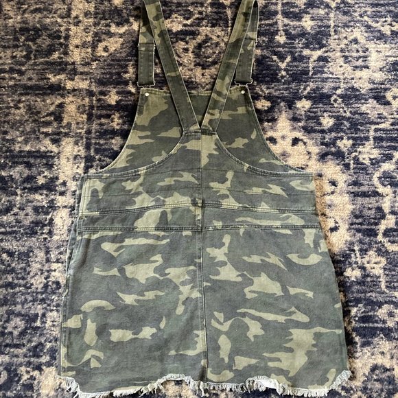 Oddy Camo Camouflage Overall Dress with suspenders - Size 1XL - Cotton/Denim - Picture 4 of 7